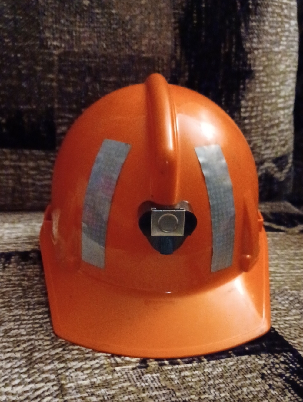 4/$40 Orange Safety Hard Hat with Reflective Strips